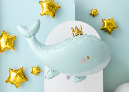 Balony Eco 33 cm, Cyfra '' 7 '', jasny złoty (1 op. / 6 szt.)