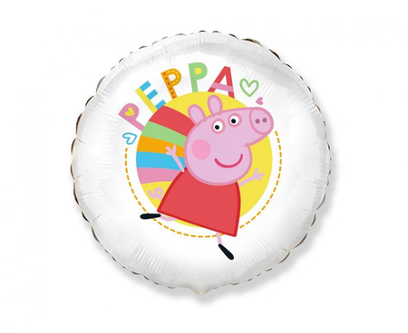 #BFK Balon foliowy 18" FX - Peppa White (opak. papierowe), pakowany