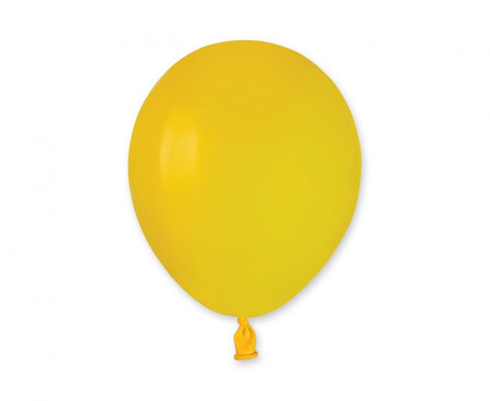 #BL Balony A50 pastel 5" - żółte 02/ 100 szt.