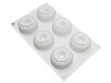 Forma silikonowa do monoporcji PRĄŻKOWANA 28,5x17 cm 6 gniazd