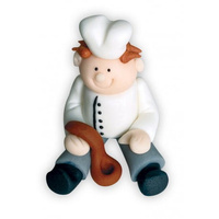 Figurka cukrowa na tort KUCHARZ 6 cm
