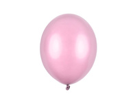 Balony lateksowe strong 27 cm metaliczny RÓŻOWY 10 szt.