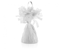 #BAC Ciężarek papierowy do balonów z helem biały, 145 g/ 1 szt.