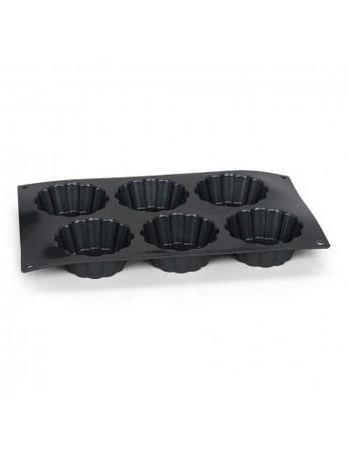 Silikonowa forma na 6 mini tart 29x17cm STARFLEX Patisse