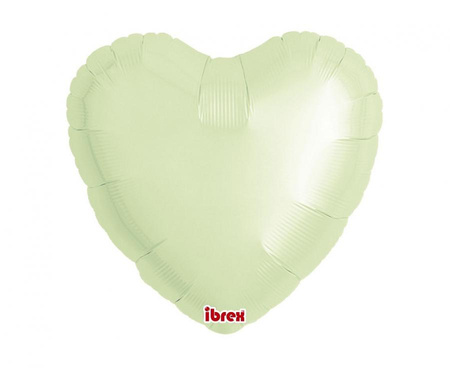 #BFK Balon Ibrex Hel, serce 14", Metallic Ivory, 5 szt.