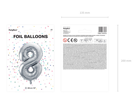 Balon foliowy Cyfra ''1'', 86cm, złoty