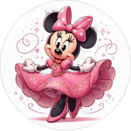 Opłatek na tort MYSZKA MINNIE WZ.V