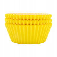 Papilotki do muffinek  50x32 mm ŻÓŁTE 50 szt.