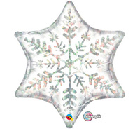 #BFK Balon foliowy 36" QL SHP "Błyszczący Płatek Śnieżny" KK