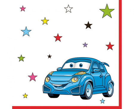 #ZSE Serwetki pap. Cartoon Cars, 33x33 cm, 20 pcs