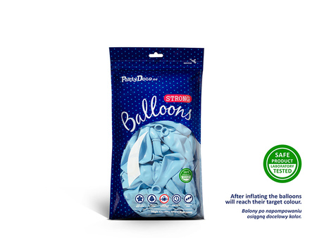 Balony Strong 23cm, Pastel Light Blue (1 op. / 100 szt.)