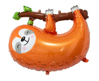 #BFK Balon foliowy Leniwiec, 68x55 cm, brązowy AA