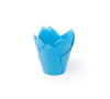 Papilotki do muffinek tulipan NIEBIESKIE 50x80 mm 50 szt.