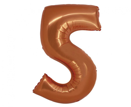 #BFC43 Balon foliowy Smart, Cyfra 5, miedziana, 76 cm KK