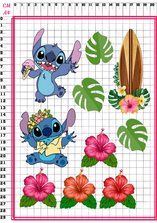 Opłatek na tort LILO & STICH WZ. II