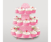 #DEI Stojak na babeczki, pastelowy róż