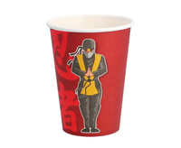 #ZKU Kubeczki papierowe Ninja, 250 ml, 8 szt.