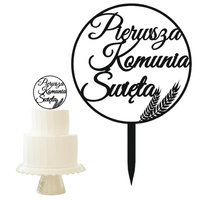 Topper na tort KOMUNIA ŚWIETA WZ.U