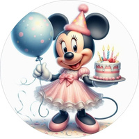 Opłatek na tort MYSZKA MINNIE WZ.VII