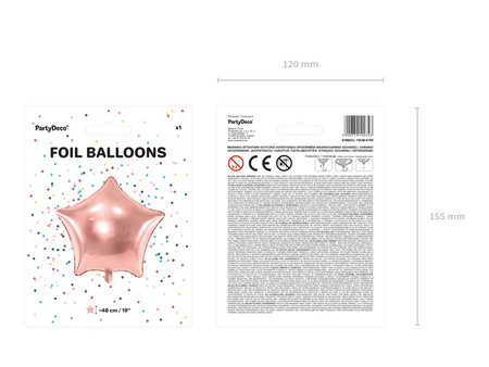 Balon foliowy Cyfra ''1'', 86cm, jasny niebieski