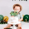 Papierowy topper na tort HAPPY BIRTHDAY DINOZAURY