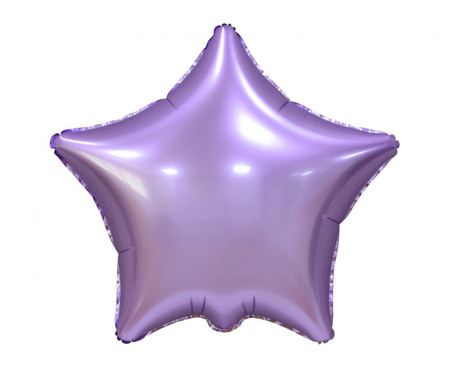 #BFK Balon foliowy "Gwiazda", matowa, liliowa, 19"