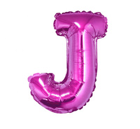 #BFK Balon foliowy "Litera J", różowa, 35 cm KK