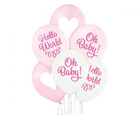 #BL Balony D11 Oh Baby Girl 1C2S, 6 szt.