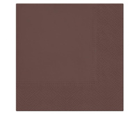 #ZSE Serwetki PAW  papierowe Unicolor Chocolate 33x33 cm / 20 szt.