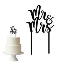 Topper na tort Mr&Mrs 20x12 cm + personalizacja koloru