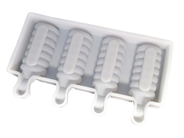 Forma silikonowa do lodów na patyku ŚWIDERKI – widok komór na lody