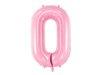 Balon foliowy Cyfra ''0'', 86cm, różowy Party Deco