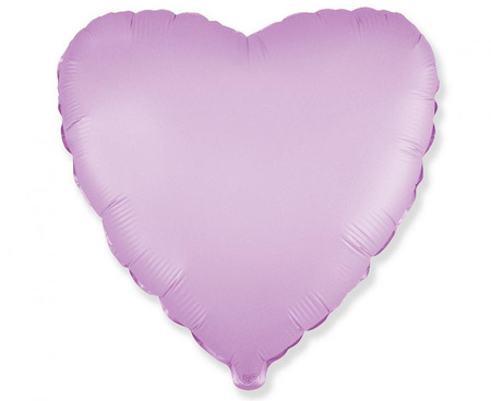 #BFK Balon foliowy 18" FX - Serce (satynowy pastel liliowy), niepakowany