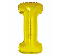 #BFK Balon foliowy "Litera I", złota, 89 cm KK