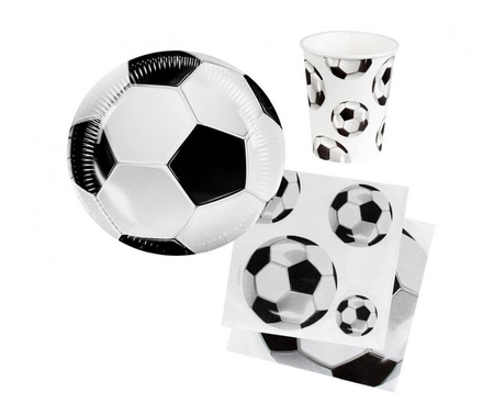 #ZI Jednorazowy zestaw stołowy Piłka nożna