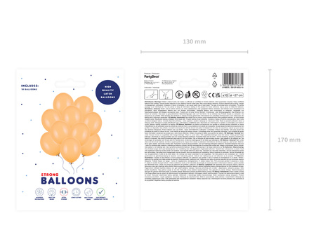 Balony Strong 27cm, Pastel Mix (1 op. / 50 szt.)