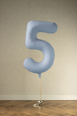 Balon foliowy Cyfra '7', 86cm, granat