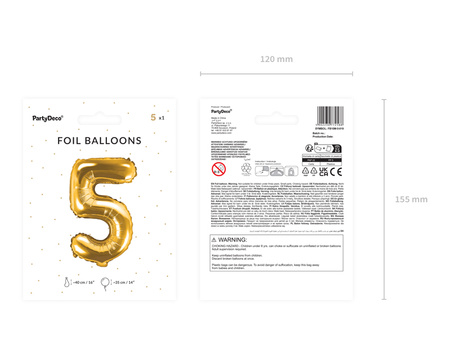 Balon foliowy Litera ''Z'', 35cm, srebrny
