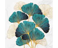 #ZSE Serwetki papierowe Gold and Emerald Ginkgo Biloba, 33 x 33 cm, 20 szt.