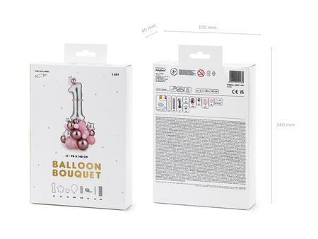 Balon foliowy Motyl, 120x87 cm, mix