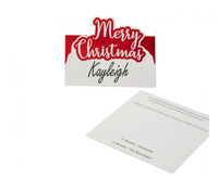 #ZK Karnet imienny Merry Christmas, 10 szt.