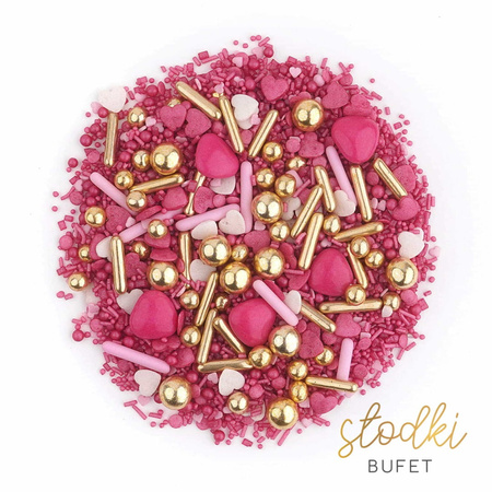 Posypka dekoracyjna Lovely Pink 90g Słodki Bufet