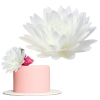 Dekoracja waflowa ASTER BIAŁY śr. 12,5 cm dekoracja na tort Rose Decor