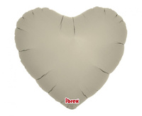#BFK Balon Ibrex Hel, serce 14", Sand Gray, 5 szt.
