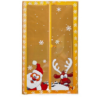 Woreczki celofanowe 30x50 cm MIKOŁAJ Z RENIFEREM ZŁOTY 50 sztuk