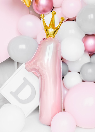 Balony z konfetti - kółka, 30cm, złoty (1 op. / 6 szt.)