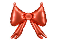 Balony foliowe do girland Kokardy, 25,5 x 25 cm, czerwony (1 op. / 5 szt.)