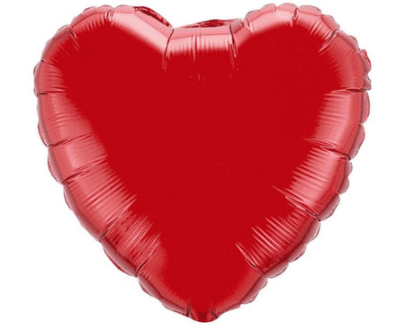#BFK Balon foliowy 9" FX - Serce (czerwone), niepakowany
