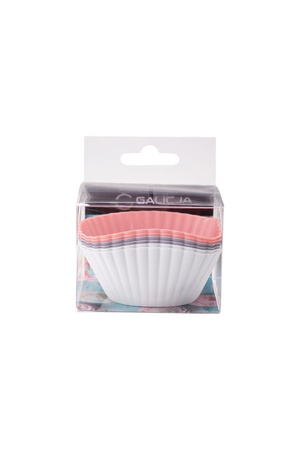 Foremki silikonowe papilotki na muffinki 6 sztuk 7,8x7,8x3 cm Galicja