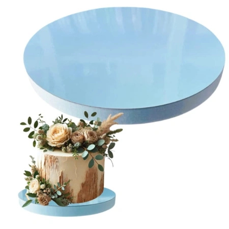 Podkład pod tort styrodur śr. 26 JASNY NIEBIESKI - BŁĘKITNY